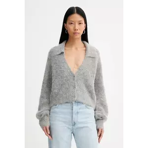 MUNTHE cardigan din amestec de lână ROXAS culoarea gri, 254160225470 imagine