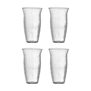 Bloomingville un set de ochelari Asha 250 ml 4-pack culoarea transparent imagine