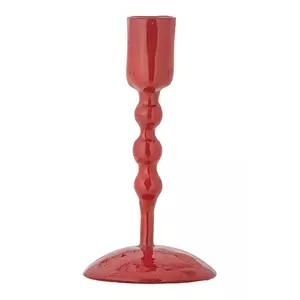 Bloomingville sfeșnic decorativ Eber 14 x 7 cm culoarea roșu imagine