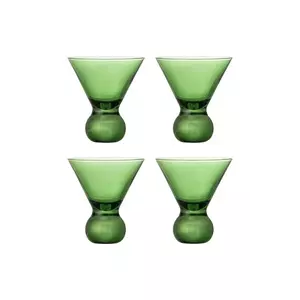 Bloomingville set de pahare cu cactuși Corliss 165 ml 4-pack culoarea transparent imagine