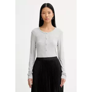MUNTHE longsleeve GRACE culoarea gri, 247112324769 imagine