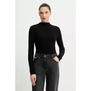 Morgan pulover culoarea negru, light, cu turtleneck, MROYA imagine