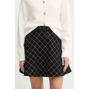 Morgan fustă culoarea negru, mini, evazați, JILMA imagine