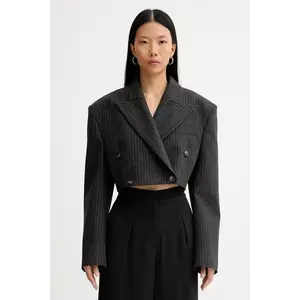 La Mania sacou FRAN culoarea gri, cu două rânduri de nasturi, uni, FRAN imagine