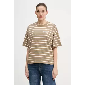 Barbour tricou din bumbac FAYE culoarea bej, LML0900 imagine