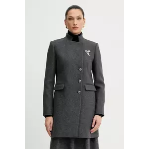 Morgan haină cu lână culoarea gri, GBROCHE imagine