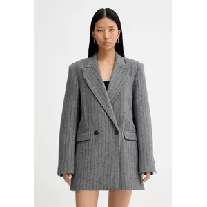 IRO haină cu lână WM07NIMI culoarea gri, NIMI imagine