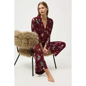 Medicine pijama culoarea bordo imagine