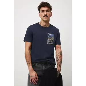 Medicine tricou din bumbac culoarea albastru marin, cu imprimeu imagine