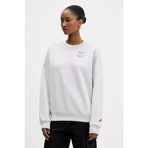 adidas bluză culoarea gri, cu imprimeu, KT0875 imagine