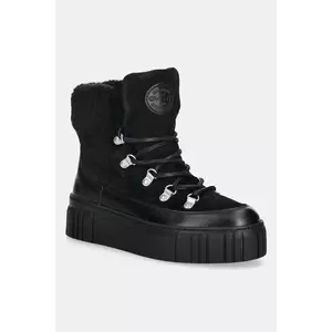 Gant bocanci de piele Snowmont culoarea negru, 31543099 imagine