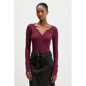 Hollister Co. longsleeve culoarea rosu, KI339-5296-520 imagine