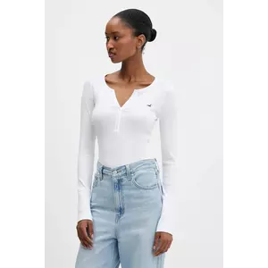 Hollister Co. longsleeve culoarea bej, KI339-5257-100 imagine