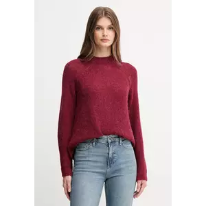 Joop! pulover din amestec de lână culoarea bordo, cu turtleneck, 30048450 imagine