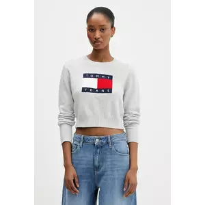 Tommy Jeans pulover culoarea gri, DW0DW21690 imagine
