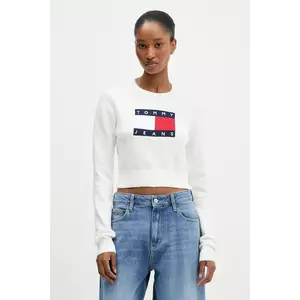 Tommy Jeans pulover culoarea bej, DW0DW21690 imagine