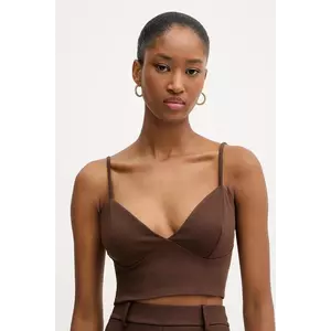 Haveone top culoarea maro, uni, RMI-P005 imagine