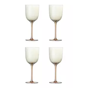 Bloomingville set de pahare de vin Aston 350 ml 4-pack culoarea maro imagine