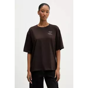 adidas tricou din bumbac culoarea maro, KT3274 imagine