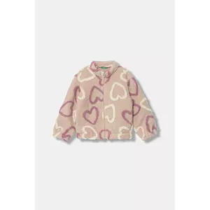 United Colors of Benetton bluză copii culoarea roz, 345SG5049 imagine