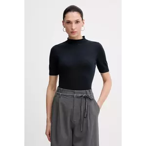 Sisley pulover din amestec de lână culoarea rosu, cu turtleneck, 11BAM105P imagine