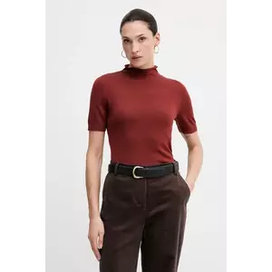 Sisley pulover din amestec de lână culoarea negru, cu turtleneck, 11BAM105P imagine