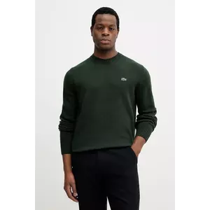 Lacoste pulover de lână culoarea verde, light, AH2916 imagine