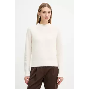 BOSS Orange pulover din amestec de lână culoarea alb, light, cu turtleneck, 50548930 imagine