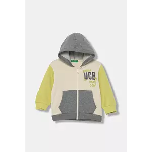 United Colors of Benetton bluză copii cu glugă, cu imprimeu, 3EB5G5043 imagine