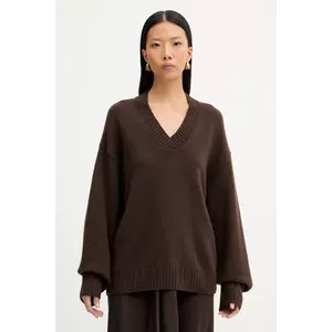 Marc O'Polo pulover din amestec de lână culoarea maro, 510609060235 imagine