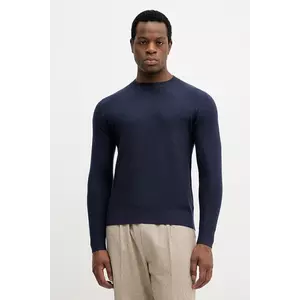 Sisley pulover din amestec de lână culoarea bleumarin, light, 1041S104H imagine