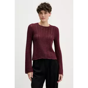 Sisley pulover de bumbac culoarea bordo, light, 1494M106O imagine