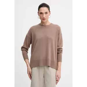 Sisley pulover din amestec de lână culoarea maro, light, 18AYM103K imagine