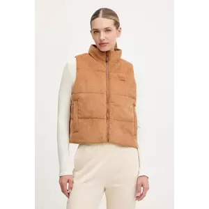 New Balance vestă de catifea reiată culoare maro de iarnă WV53500TOF imagine