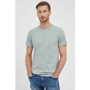 G-Star tricou din bumbac bărbați, culoarea verde, uni, D16411-336 imagine