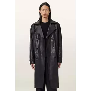 AllSaints trenci din piele KELLETT culoarea negru, M026LD imagine