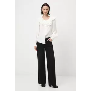 Medicine blugi din bumbac culoarea negru imagine