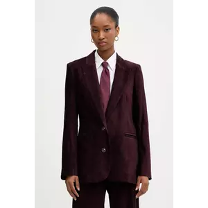 Haveone sacou culoarea bordo, un singur rând de nasturi, uni, JCB-P002 imagine