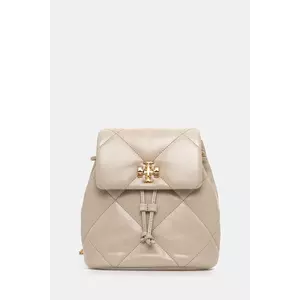 Tory Burch ghiozdan de piele Kira Diamond culoarea bej, mic, uni, 170485-250 imagine