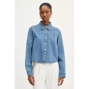 Morgan cămașă jeans cu guler clasic, regular, CBLING imagine