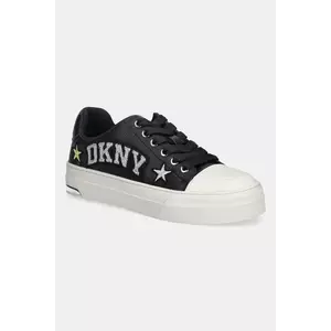 Dkny teniși de piele York Star culoarea negru, K4588454 imagine