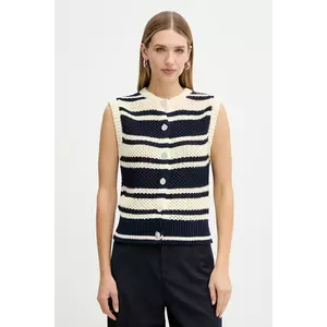 MAX&Co. vestă din amestec de lână culoarea bej, 2526356044200 imagine