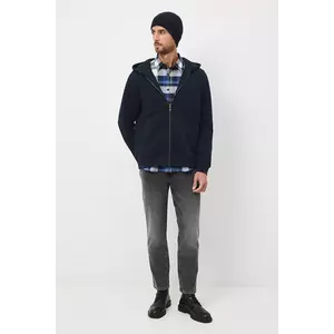 Medicine bluza culoarea albastru marin, cu glugă, neted imagine