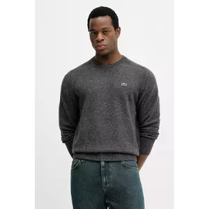 Lacoste pulover din amestec de lână culoarea gri, AH5173 imagine