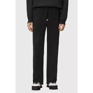 AllSaints pantaloni de trening din bumbac culoarea negru, uni, M032TD imagine