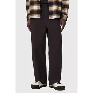 AllSaints pantaloni de bumbac culoarea negru, drept, M026TD imagine