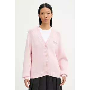Kenzo cardigan din amestec de lână culoarea roz, FF62CA7143LA imagine