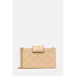 Tory Burch poșetă de piele Fleming culoarea bej, 167250-700 imagine