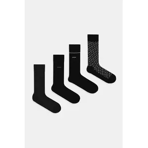 BOSS șosete 4-pack culoarea negru, 50524322 imagine