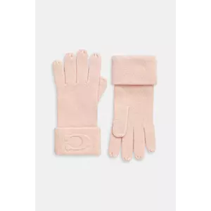 Coach mănuși cu lână culoarea portocaliu, 29CCM98 imagine